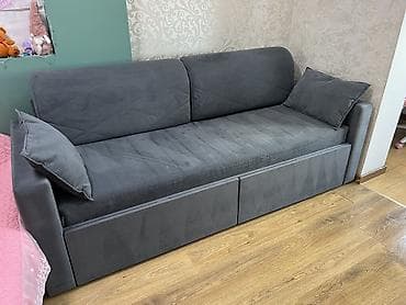 кровать 2 спальная: Прямой диван, Б/у — 2