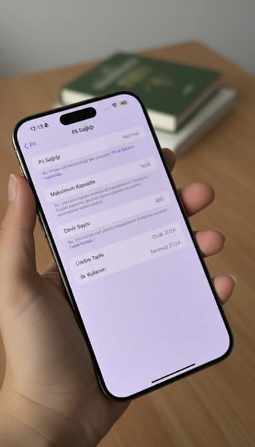 кароке микрофон: IPhone 15 Pro Max, Б/у, 256 ГБ, Natural Titanium, Коробка, 90 % — 1
