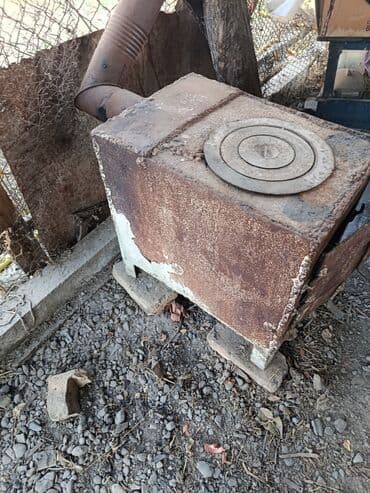 чайник эмаль: Печка-буржуйка с варочной поверхностью - Топка на твердом топливе — 2