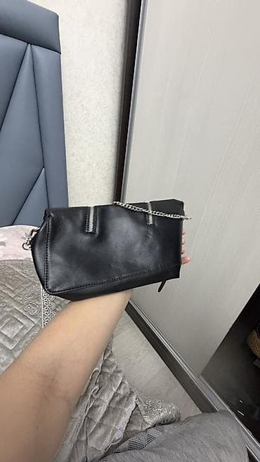 hoco y9: Сумка-клатч женская, черная Zara - Формат: продолговатый клатч на — 2