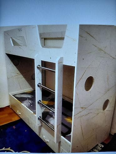 third edition solution: Двухъярусная детская кровать, Другой материал, цвет - Белый — 1