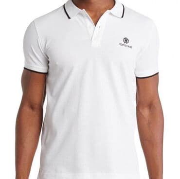 Футболкалар: ROBERTO CAVALLI. Поло с коротким рукавом и вышитым логотипом. Вышитый — 3