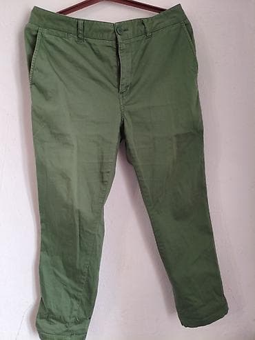 мужские брюки зауженные: Мужские чиносы терракотового цвета. - Посадка: классическая — 3