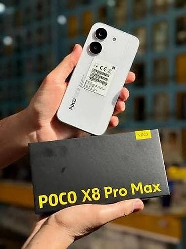 моно сатылат: Poco X8 Pro Max, Колдонулган, 512 ГБ, түсү - Ак, 2 SIM — 2