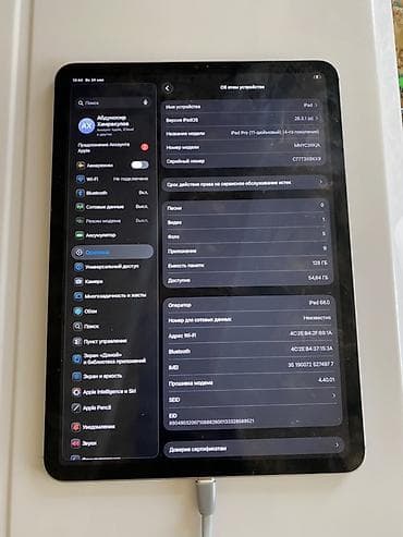 кармин часы: Планшет, Apple, эс тутум 128 ГБ, 10" - 11", Wi-Fi, Классикалык түсү - Боз — 1