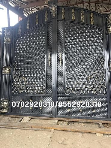 монумент: Кованые и металлические ворота на заказ - Двухстворчатые въездные — 1