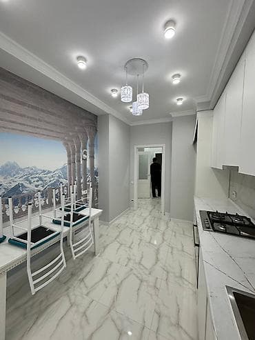 Квартиры: 2 комнаты, 73 м², Асанбай мкр Элитка, 11 этаж, Дизайнерский ремонт — 6