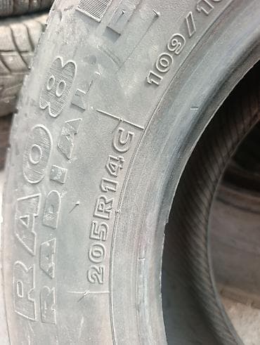 1: Шины 205 / 80 / R 14, Лето, Б/у, 1 шт, Легкий коммерческий транспорт (C/LT), Корея, Hankook — 3