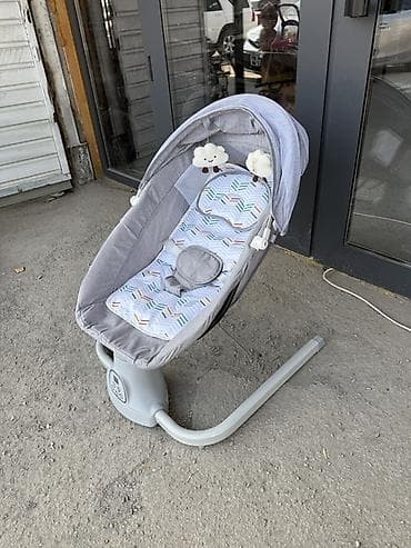 Мебель: Люлька, Новый, Колыбель, Металл, цвет - Серый, Бесплатная доставка — 1