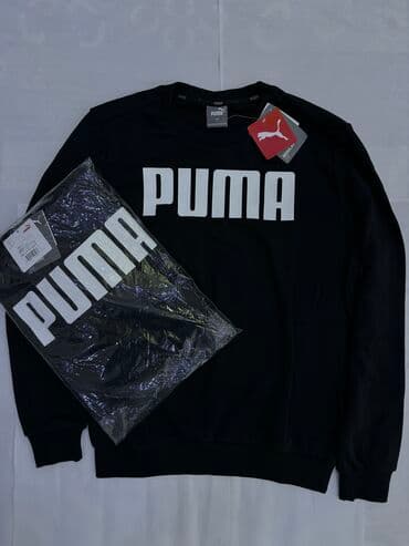 свитер черный: Мужской свитер, S, Puma, Новый, цвет - Черный, Самовывоз — 1