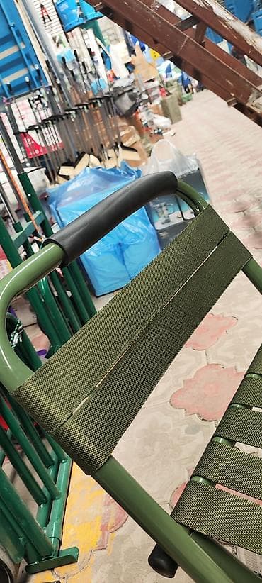 табуретки складные: Походный складной стул, Новый, Другой материал, цвет - Зеленый — 4