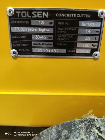 строительные оборудования: Бензиновый бетонорез TOLSEN Двигатель: LONCIN 9,6Кв.(13HP) Вес 120кг — 4