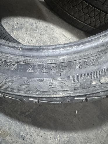 r16 4100: 215/45/17 летние шины 4 шт комплект шишка жарык жок — 2