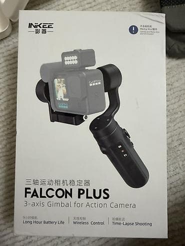 крепление для экшн камеры: Стабилизатор INKEE Falcon Plus — трехосевой гимбал для экшн‑камер — 1
