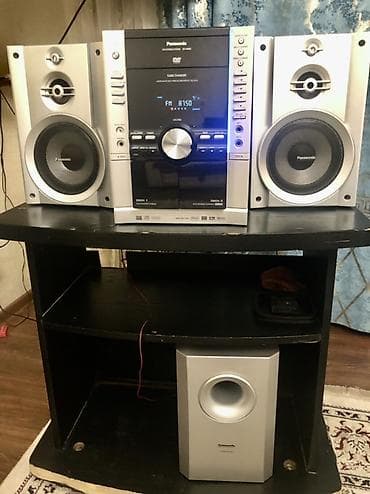 dvd usb: Муз.,dvd центр Panasonic Сабвуфер, aux(кабеля нет) всё работает В — 2