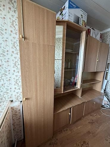 шкафы для офиса бишкек: Стенка-шкаф, Тип стенки-шкафа: Модульная, Для зала, Особенности: Для хранения посуды — 3