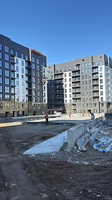 Квартиры: 2 комнаты, 80 м², Элитка, Асанбай мкр Элитка, 9 этаж, ПСО (под самоотделку) — 3