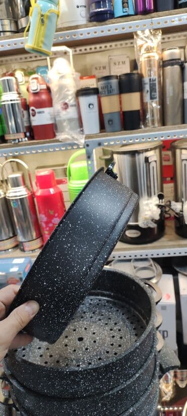 продаю мантышницу: Мантыварка Мантыщница Фирма Uakeen Размер 28 см Гранитный материал — 4