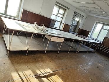 фреза пластик: Закройный стол, Б/у, цвет - Белый — 1