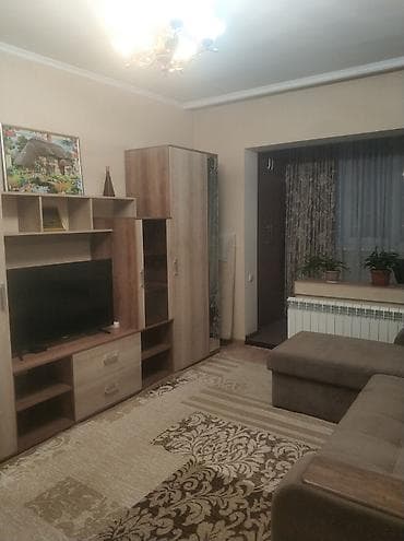 Большая однокомнатная квартира 46м2 потолки 3 метра М/Р Кок Жар по 7