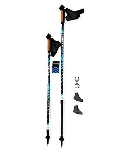 Двухсекционные телескопические палки из облегченного алюминия с