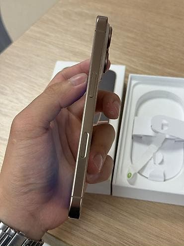 apple iphone 4s: IPhone 16 Pro, Б/у, 128 ГБ, Desert Titanium, Коробка, 91 % — 7