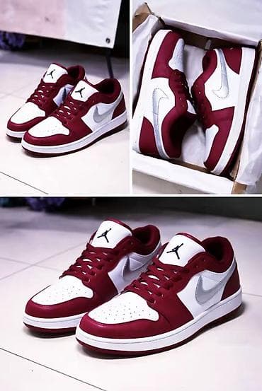 Мырзалардын бут кийими: Эркектердин кроссовкасы, 42, Jordan, Жаңы, түсү - Кызыл, Акылуу жеткирүү — 1