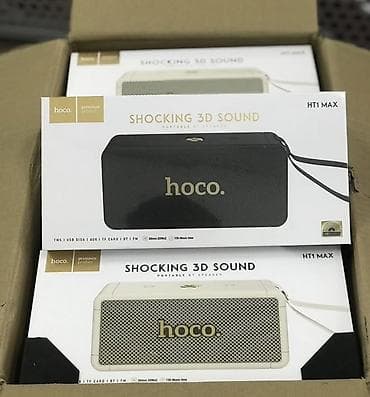Аудиотехника: Портативная акустика Hoco HT1 Max — компактная Bluetooth-колонка с — 1