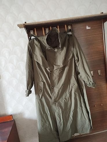 одежда мужской: Мужской плащ, XL, Новый, цвет - Зеленый — 7