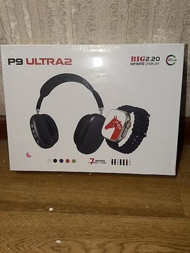 наушники на телефон: Набор P9 ULTRA2 / P9 SERIES 1U: беспроводные наушники + умные часы - — 1