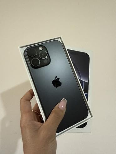 hp pro: IPhone 16 Pro Max, Б/у, 256 ГБ, Black Titanium, Коробка — 1