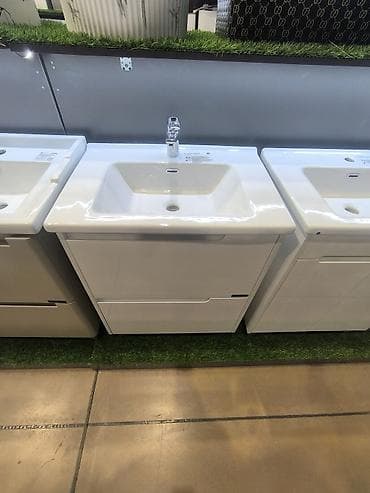 ракавино: Тумба для ванны, С раковиной, ЛДСП, цвет - Белый — 5