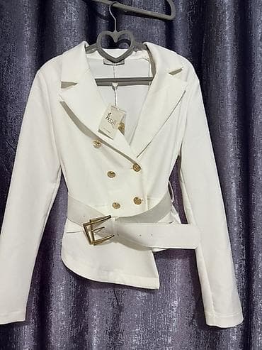 тедди куртка бишкек: Юбка менен костюм, Юбканын модели: Барпайган, Миди, Пиджак, Туркия, M — 3