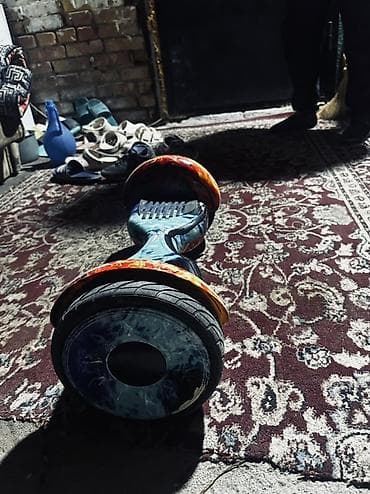 гитара акустика: Гироскутер с ярким принтом «огонь‑лед» - Диаметр колес: 6,5 дюйма — 2