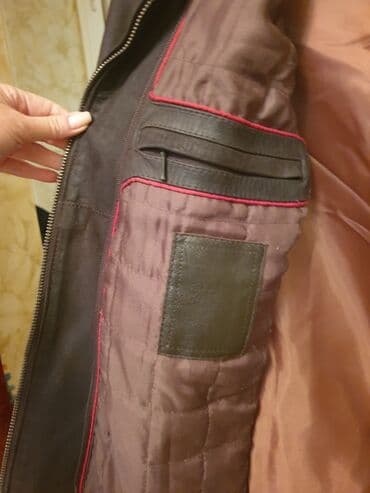 купить кожаный портфель мужской: Мужская кожаная куртка, классический прямой крой — 3