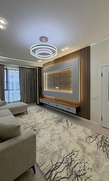 osh flat: 2 комнаты, 77 м², Асанбай мкр Элитка, 10 этаж, Евроремонт — 5