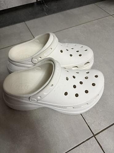 basconi бу: Сабо, 38, Crocs, Б/у, цвет - Белый, Самовывоз, Платная доставка — 2