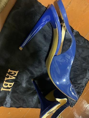 туфельки: Туфли, 39.5, 40, Fabi, Б/у, цвет - Синий, Платная доставка, Самовывоз — 5