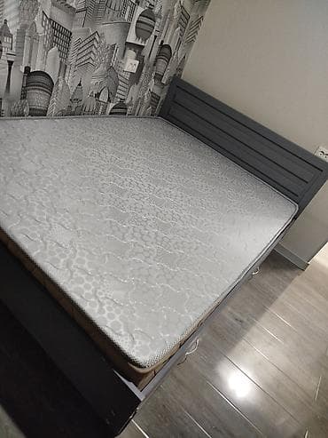 sofa bed: Город Кара Балта Кровать с высоким изголовьем и с ящиками хранения — 5