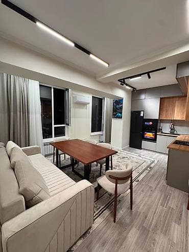Недвижимость: 2 комнаты, 56 м², Элитка, Пишпек Элитка, 13 этаж, Дизайнерский ремонт — 4