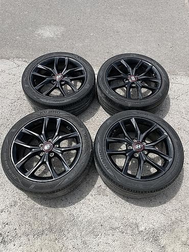 01: Литые Диски R 18 Hyundai, Комплект, отверстий - 5, Б/у — 1