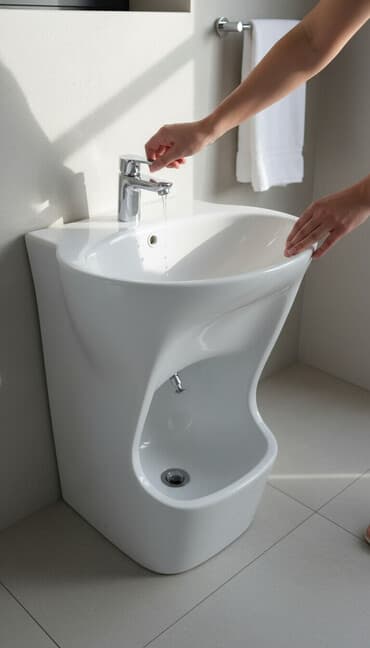 биде унитаз бишкек цена: Белое керамическое биде на пьедестале, оснащенное смесителем и — 1