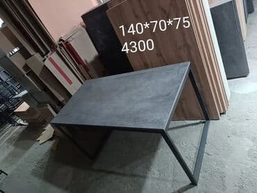 купить стол в бишкеке: Стол для кафе, Новый, Прямоугольный, цвет - Коричневый — 6