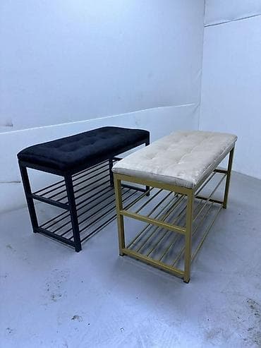 Тумба и подставка для обуви, Новый, Железо, Бесплатная доставка, цвет - Черный