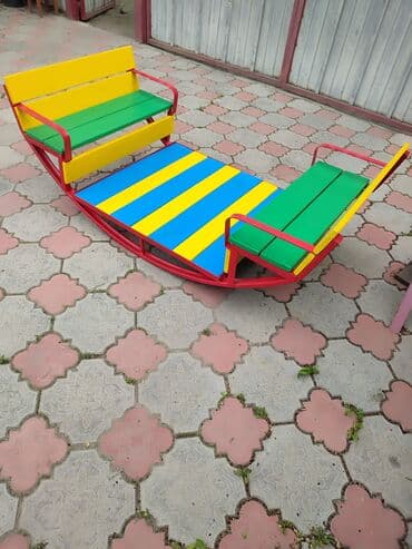 детские домики бишкек: Скамейка домик беседка песочница качеля турник паравозик — 12