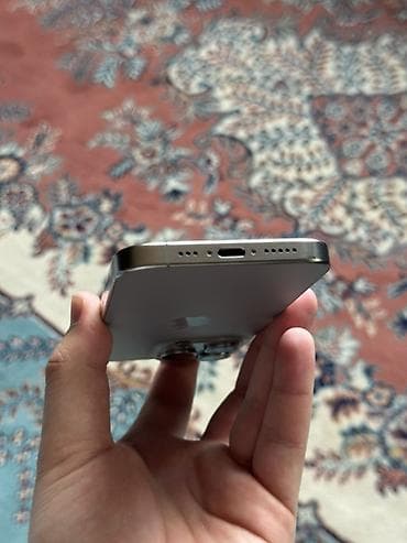 iphone icloud: IPhone 15 Pro, Б/у, 128 ГБ, Natural Titanium, Защитное стекло, Чехол, Кабель, В рассрочку, 90 % — 6