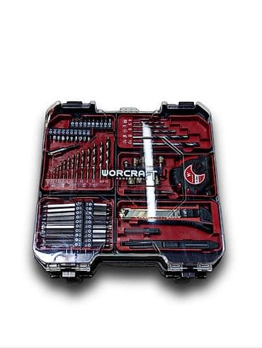 Инструменты: Аккумуляторный шуруповёрт WORCRAFT + набор оснастки и ручного — 1