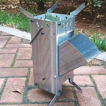 куплю лотки: Портативная печь-ракета (rocket stove) для кемпинга и готовки на — 3