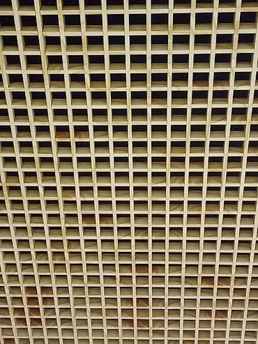 Алюминиевая потолочная решётка типа “грильято” - Материал: легкий