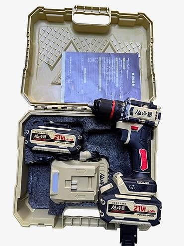 Аккумуляторная дрель‑шуруповёрт в кейсе. 13мм патрон Комплектация: -